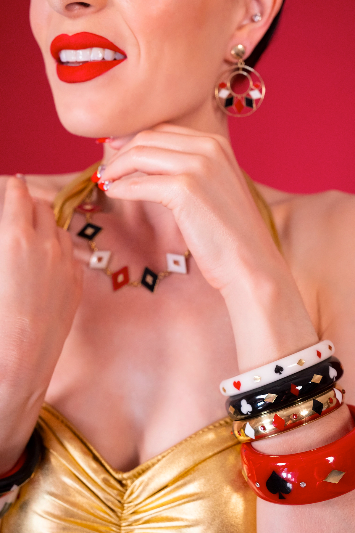 New Red Glitter Bangle