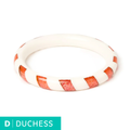 Pale Pink and White Candy Stripe - Duchess Bangle