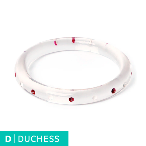 Narrow Cherries Clear - Duchess Bangle