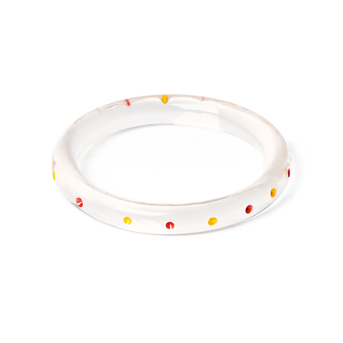 Narrow Citrus Clear Bangle