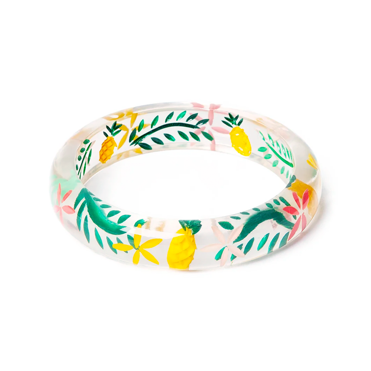 Midi Pineapple Clear Bangle