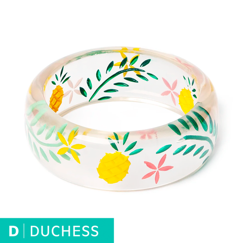 Wide Pineapple Clear - Duchess Bangle