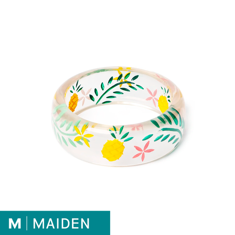 Wide Pineapple Clear - Maiden Bangle