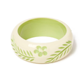 Wide Rowan Cream Bangle