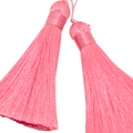 Pink - Long Silky Tassels