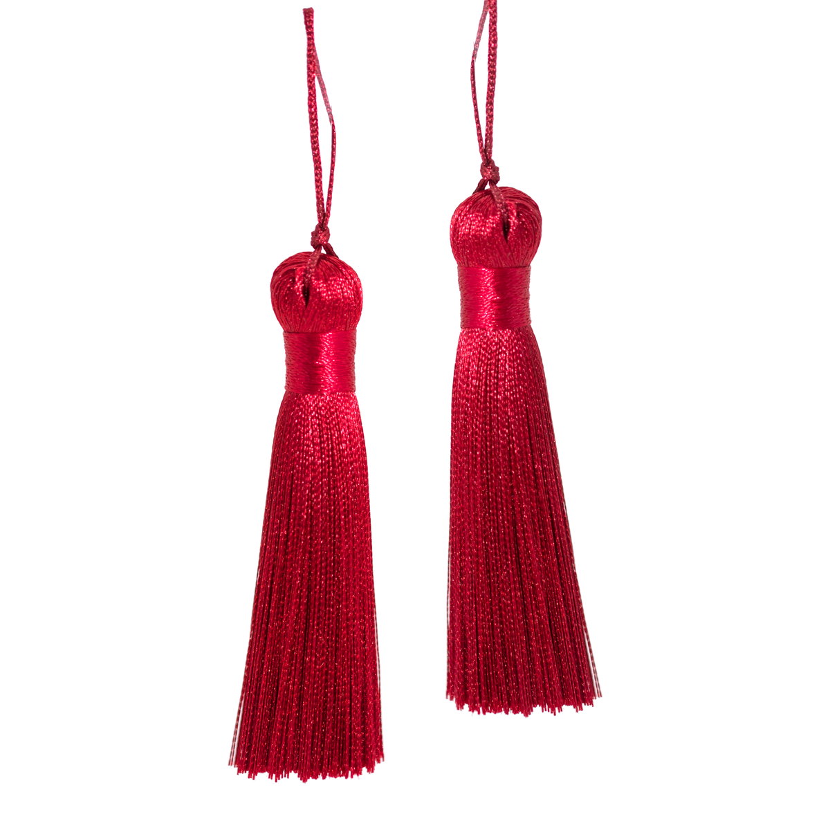 Red - Long Silky Tassels